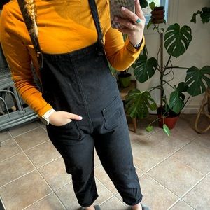 Black overalls